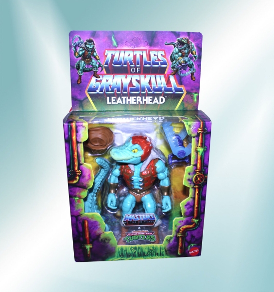 MOTU x TMNT: Turtles of Grayskull Actionfigur Leatherhead 14 cm von Mattel